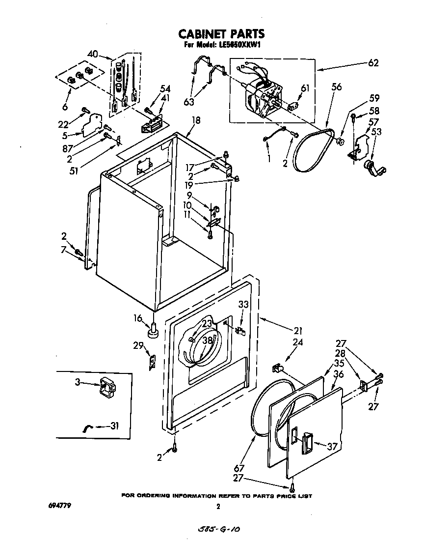 Whirlpool LE5650XKW1 null diagram