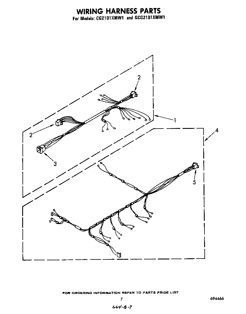 Whirlpool GCG2101XMW1 wiring harness diagram