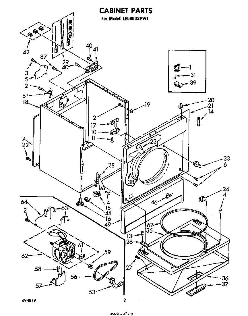 Whirlpool LE5800XPW1 null diagram