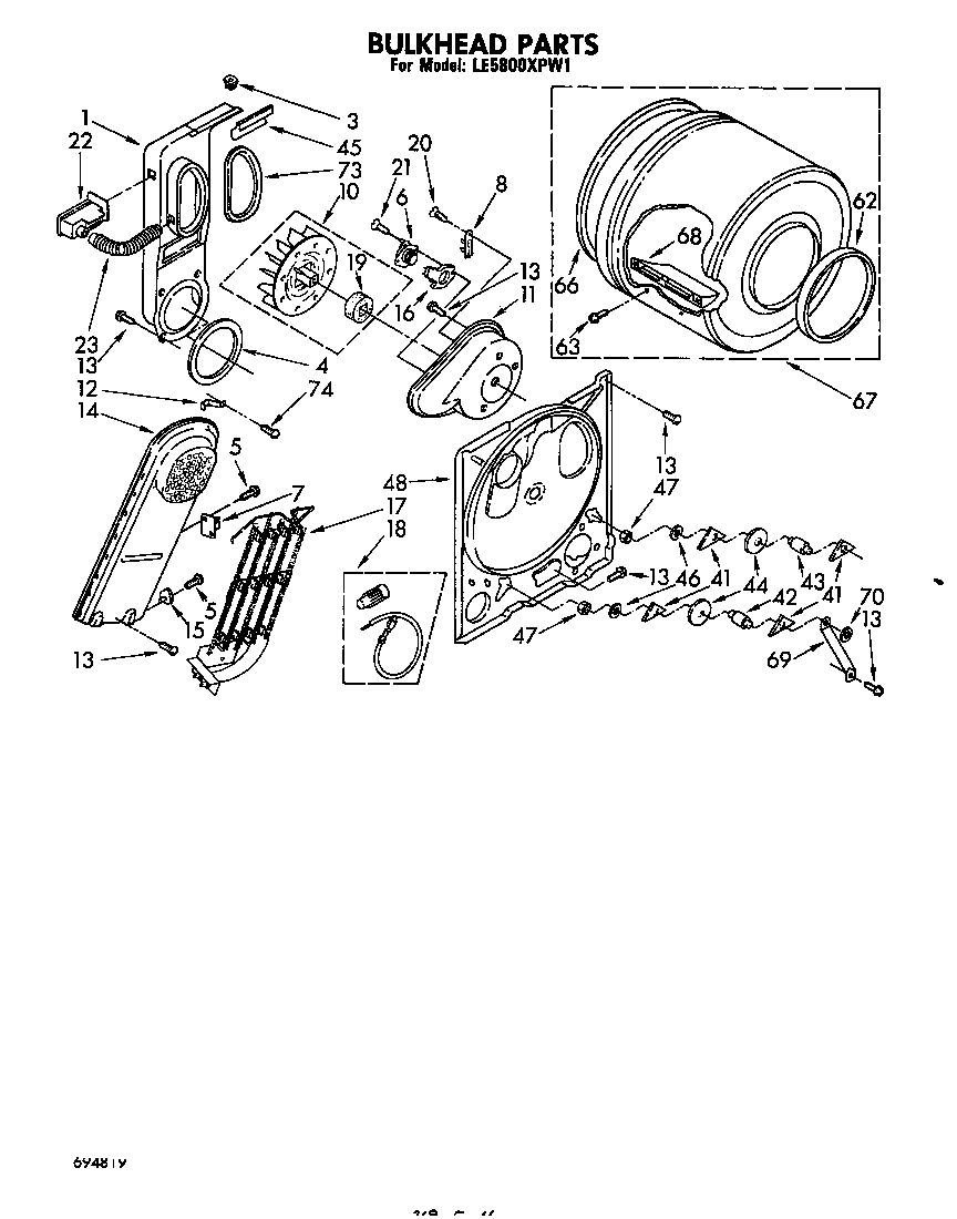 Whirlpool LE5800XPW1 null diagram