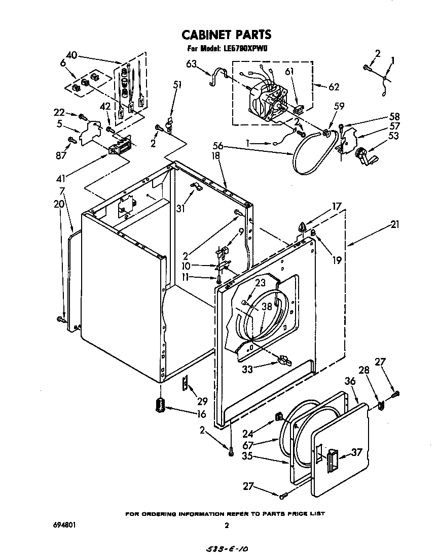 Whirlpool LE5790XPW0 null diagram
