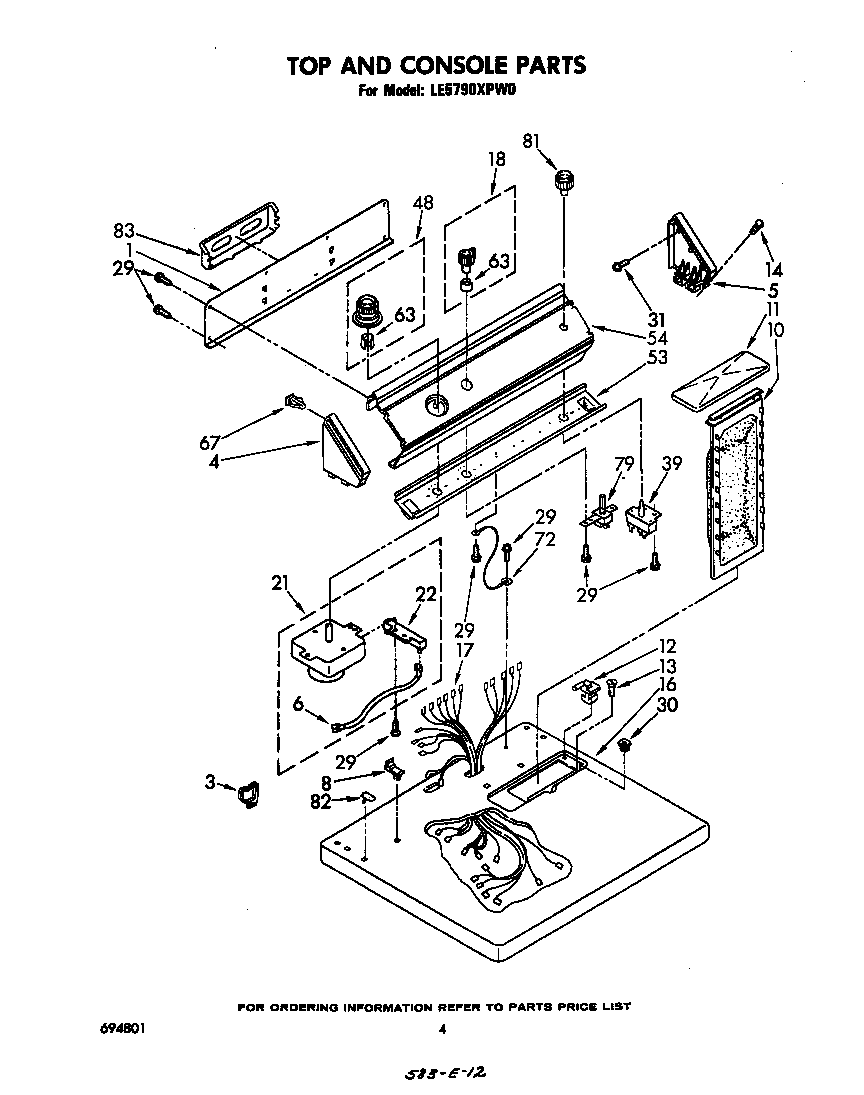 Whirlpool LE5790XPW0 null diagram