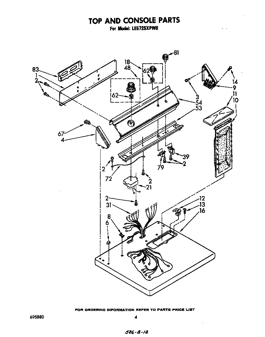 Whirlpool LE5725XPW0 null diagram