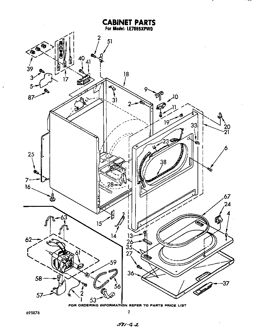 Whirlpool LE7685XPW0 null diagram