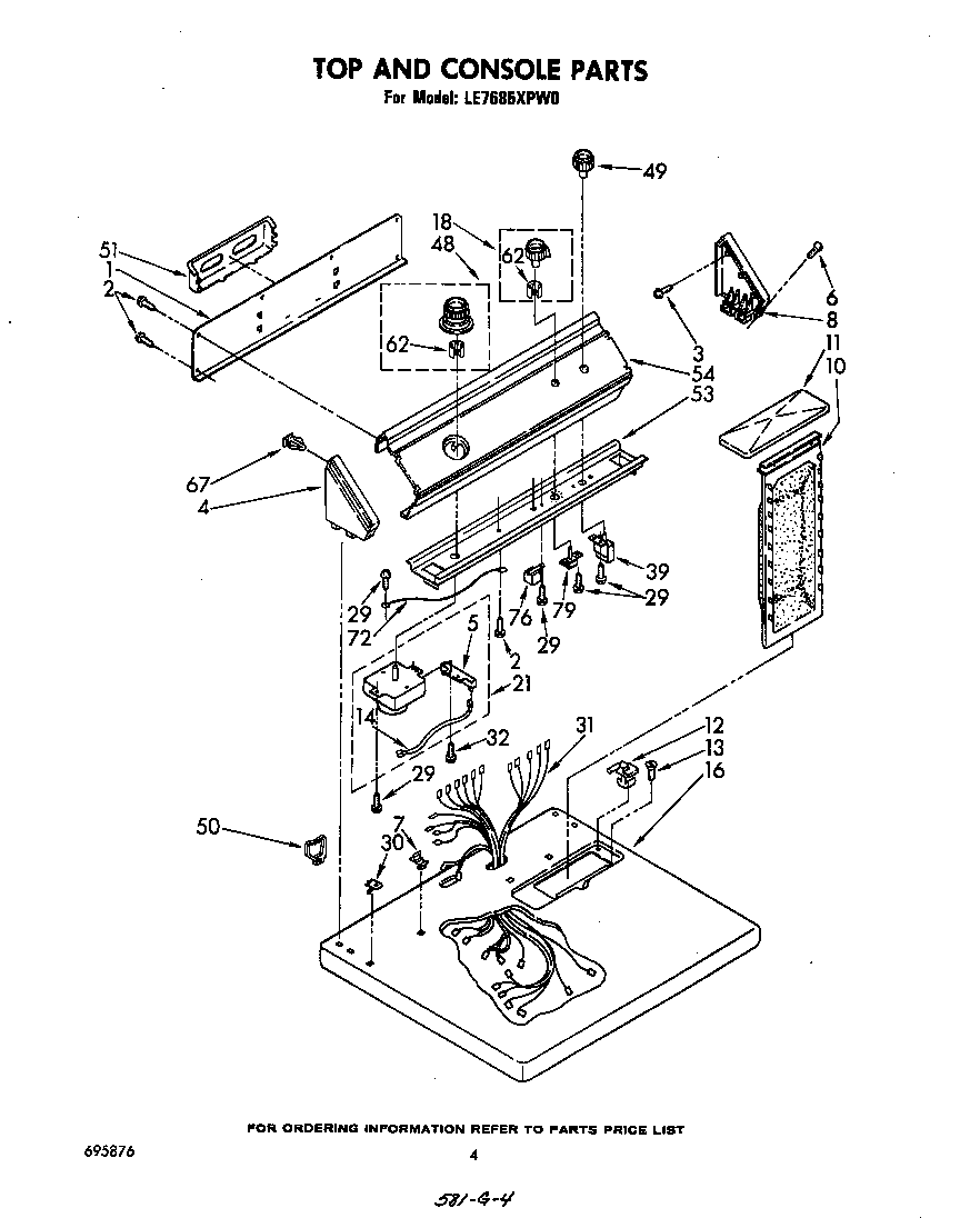 Whirlpool LE7685XPW0 null diagram