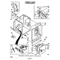Whirlpool LG5701XPW0 cabinet diagram