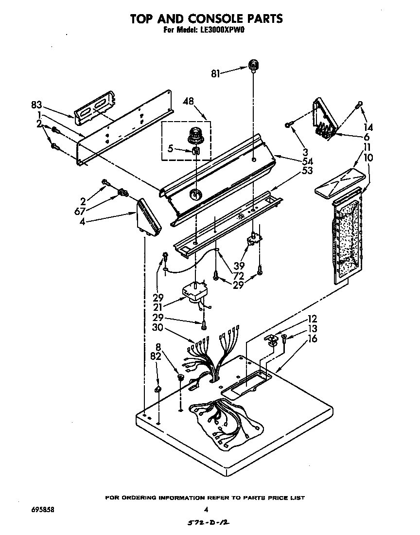 Whirlpool LE3000XPW0 null diagram