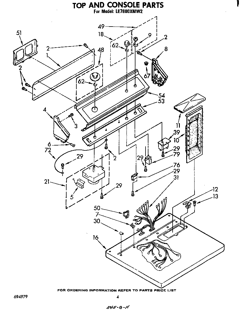 Whirlpool LE7800XMW2 null diagram