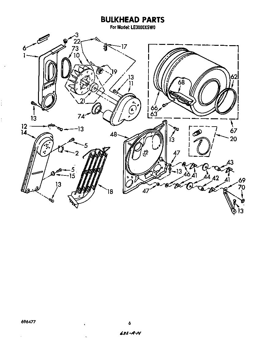 Whirlpool LE3000XSW0 null diagram