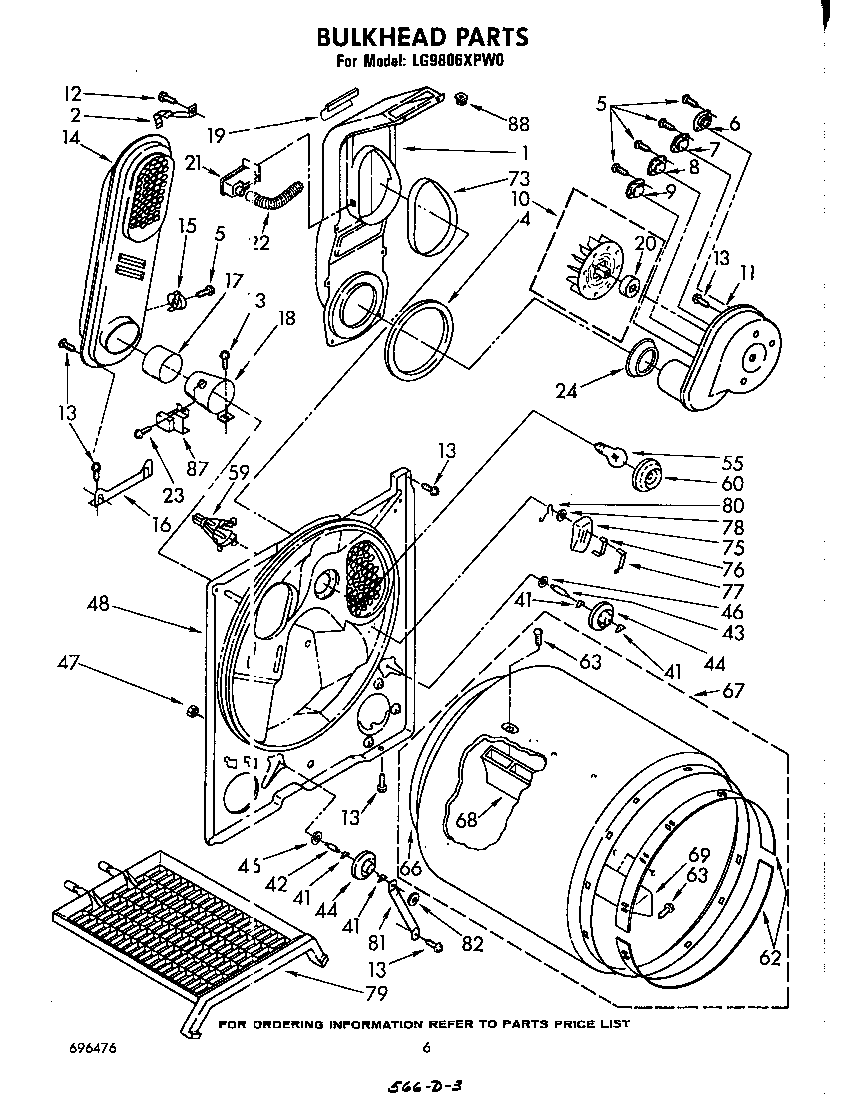 Whirlpool LG9806XPW0 bulkhead diagram