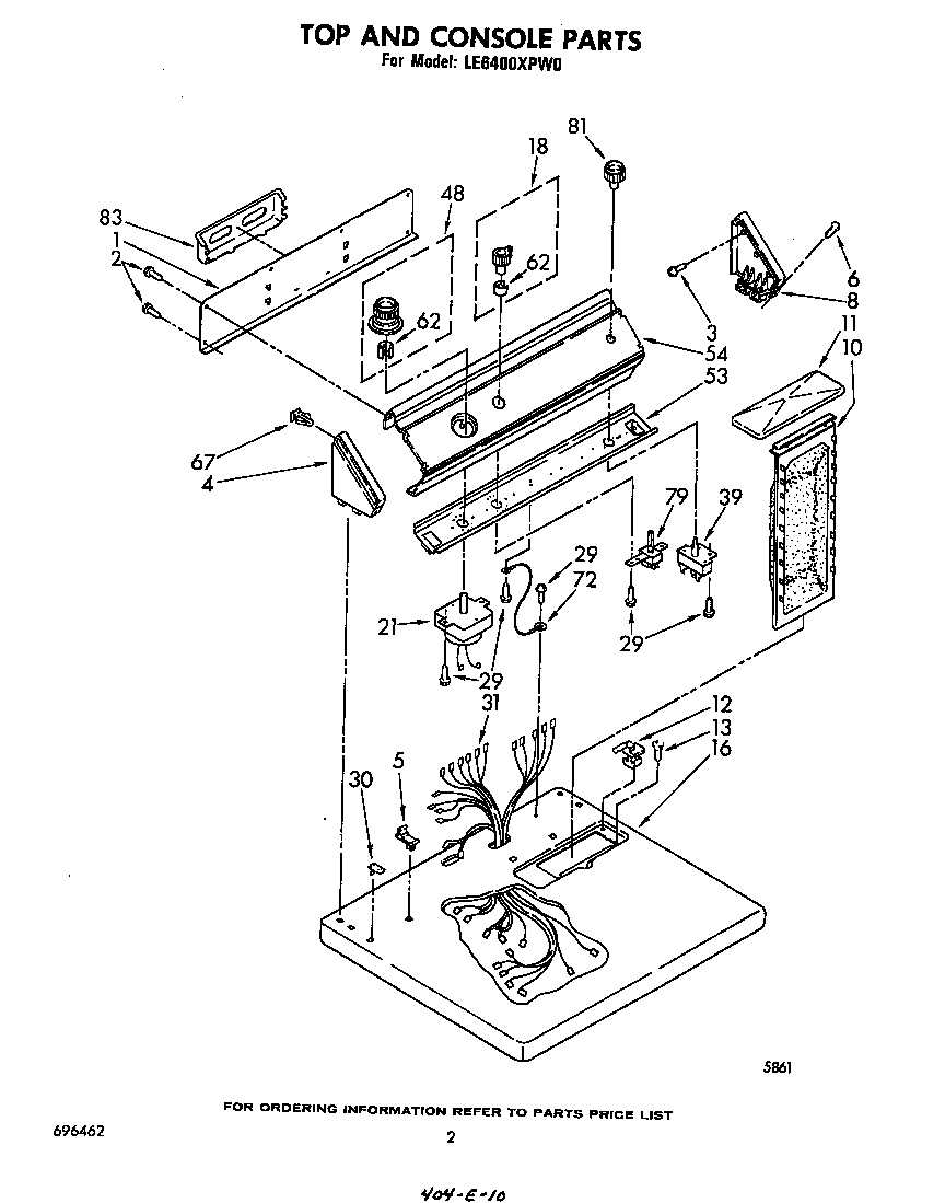 Whirlpool LE6400XPW0 null diagram