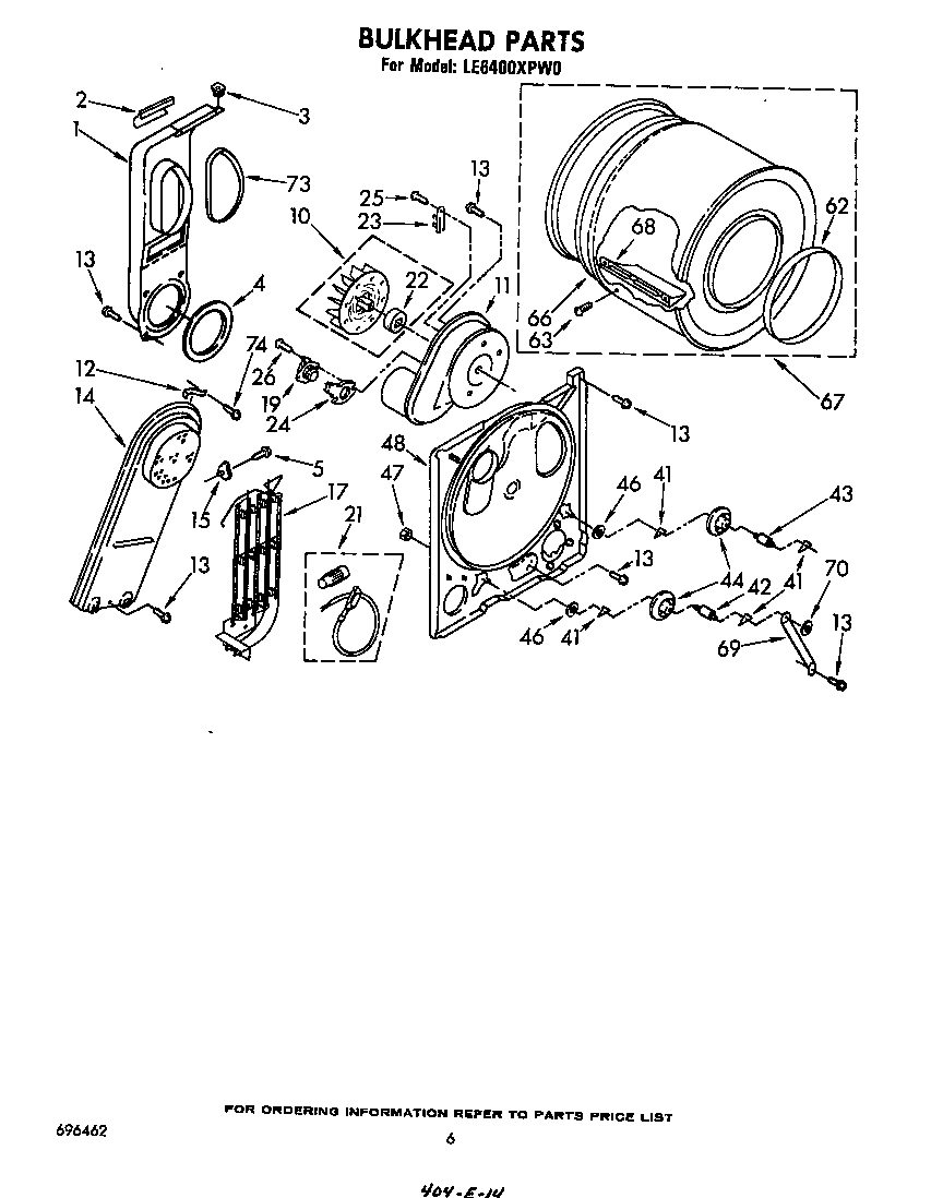 Whirlpool LE6400XPW0 null diagram