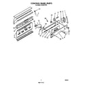 Whirlpool RF396PXVW1 control panel diagram