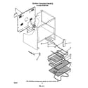 Whirlpool RF396PXVW1 oven chassis diagram