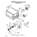 Whirlpool MW3200XP1 magnetron and air flow diagram