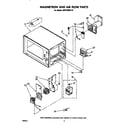 Whirlpool MW1000XP0 magnetron and air flow diagram