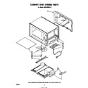 Whirlpool MW1000XP0 cabinet and stirrer diagram