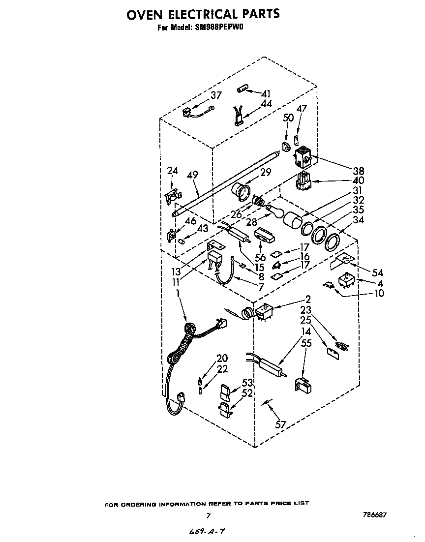 Whirlpool SM988PEPW0 oven electrical diagram