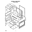 Whirlpool SF395PEPW0 external oven diagram
