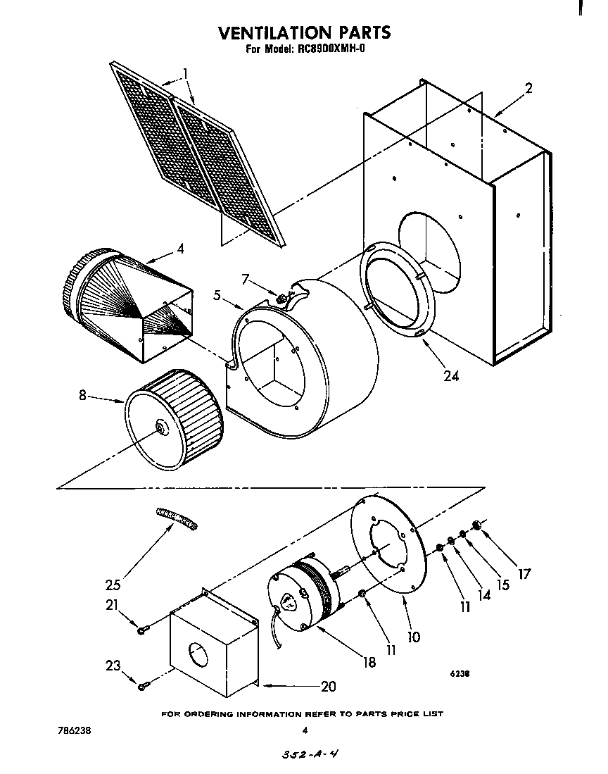 Whirlpool RC8900XMH0 ventilation diagram
