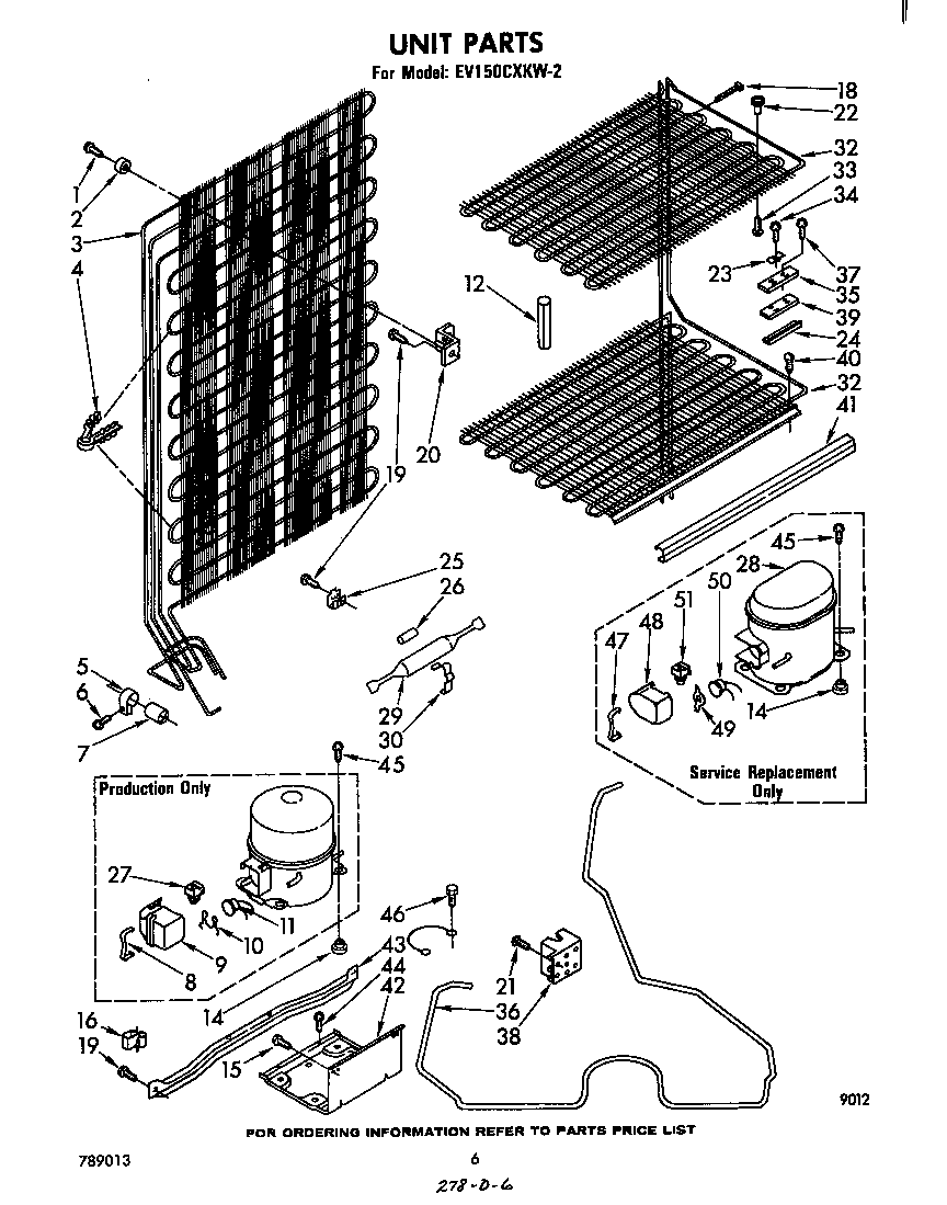 Whirlpool EV150CXKW2 unit diagram