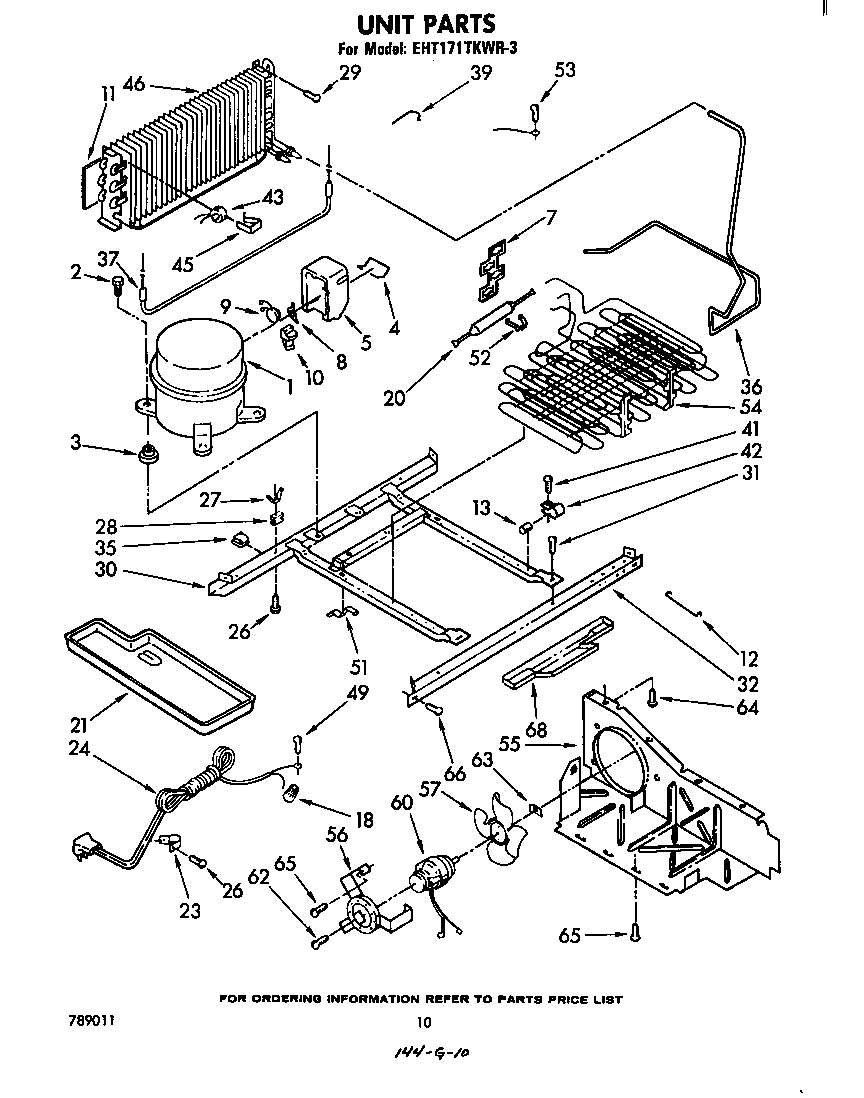 Whirlpool EHT171TKWR3 unit diagram