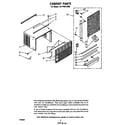 Whirlpool ACP492XM0 cabinet parts diagram