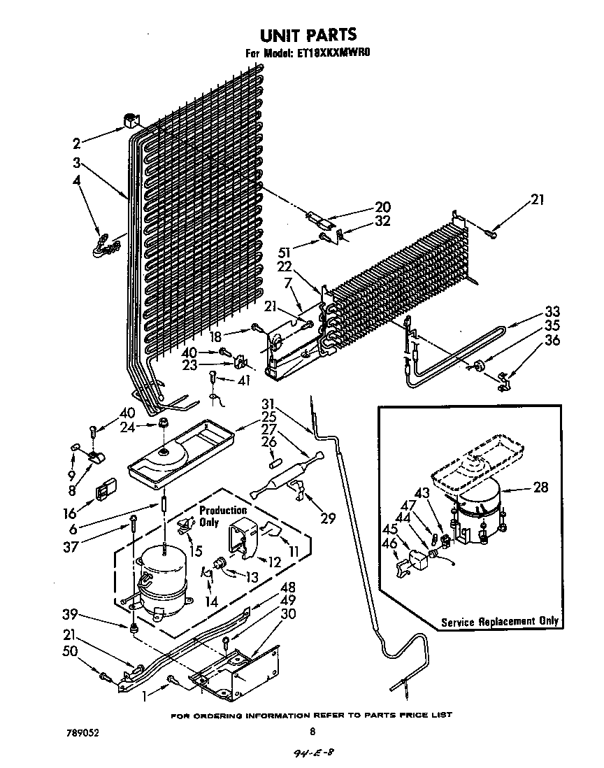 Whirlpool ET18XKXMWR0 unit diagram