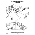 Whirlpool AC0052XM1 air flow and control parts diagram