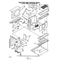 Whirlpool ACW082XM0 air flow and control parts diagram