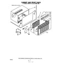 Whirlpool ACW082XM0 cabinet and front parts diagram