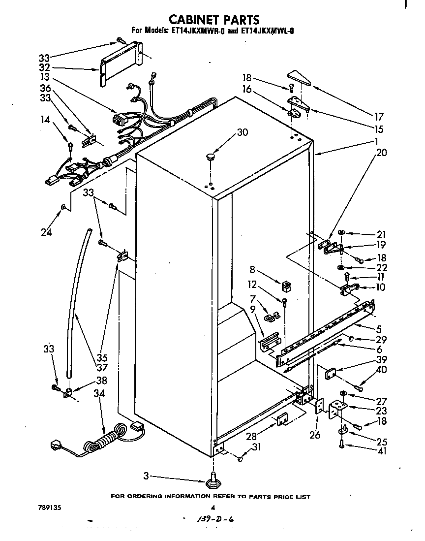 Whirlpool ET17JKXMWR0 cabinet diagram