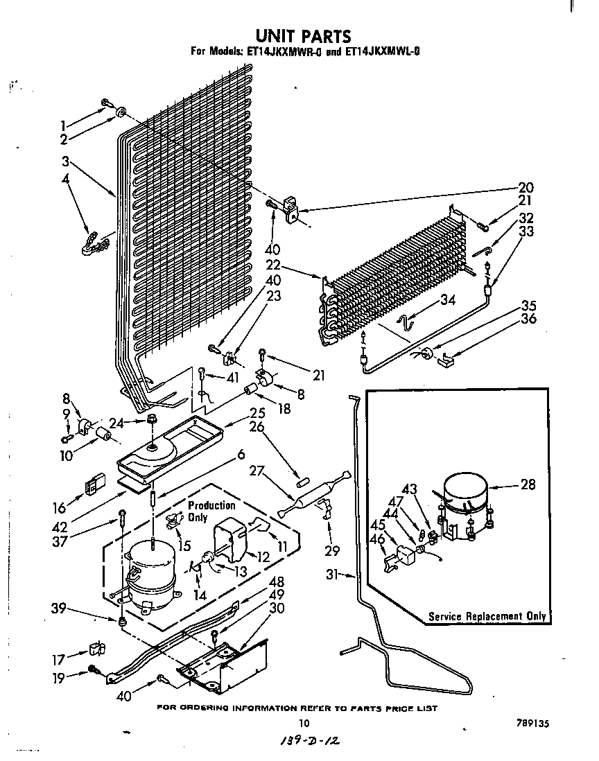 Whirlpool ET17JKXMWR0 unit diagram