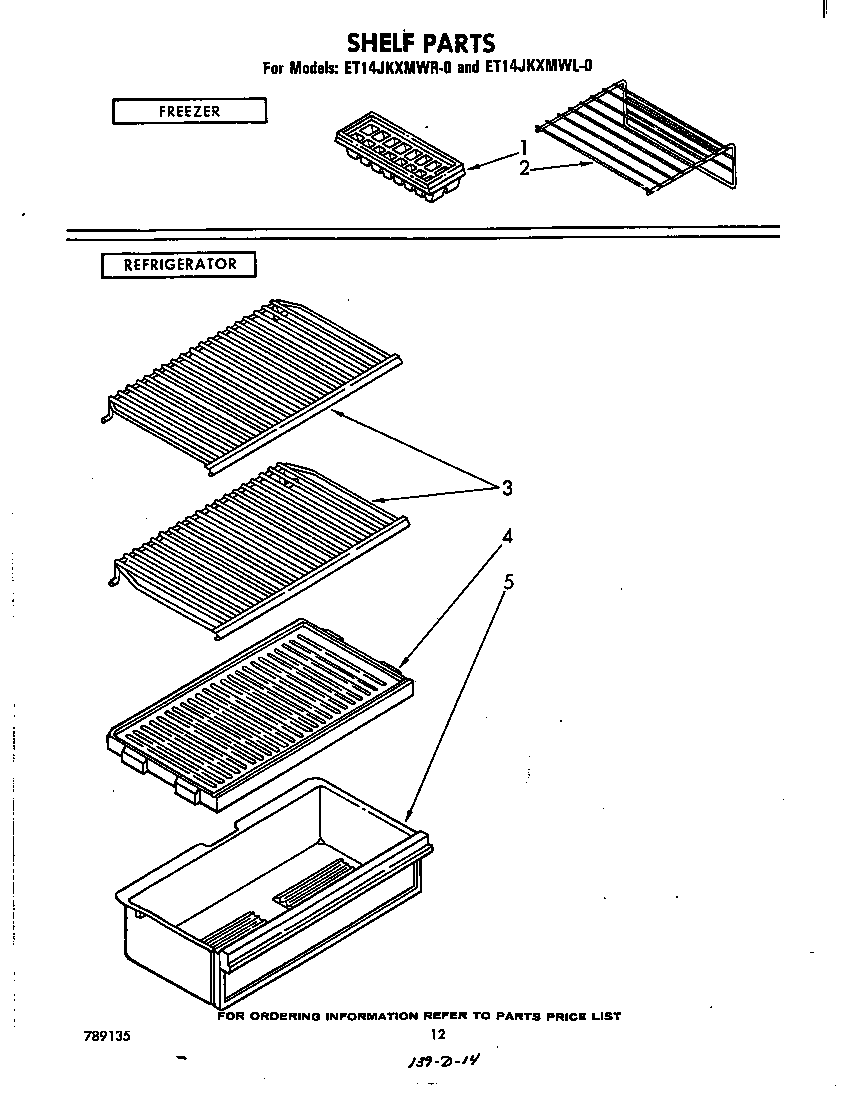 Whirlpool ET17JKXMWR0 shelf diagram