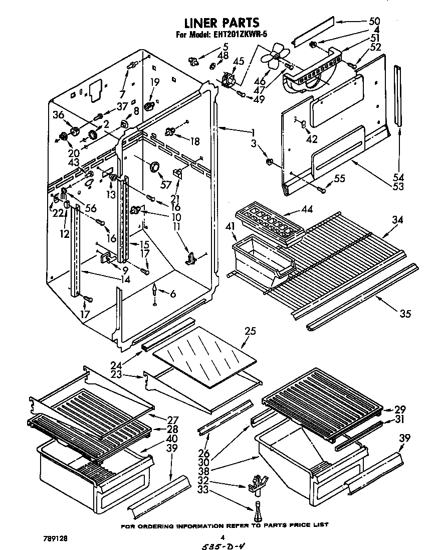 Whirlpool EHT201ZKWR5 liner diagram