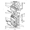 Whirlpool ET14JMXMWR0 door diagram