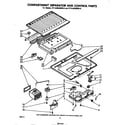 Whirlpool ET14JMXMWR0 compartment separator and control diagram