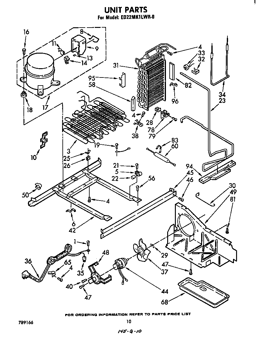 Whirlpool ED22MK1LWR0 unit diagram