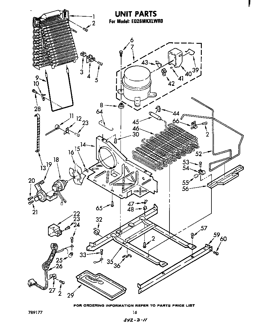 Whirlpool ED26MKXLWR0 unit diagram