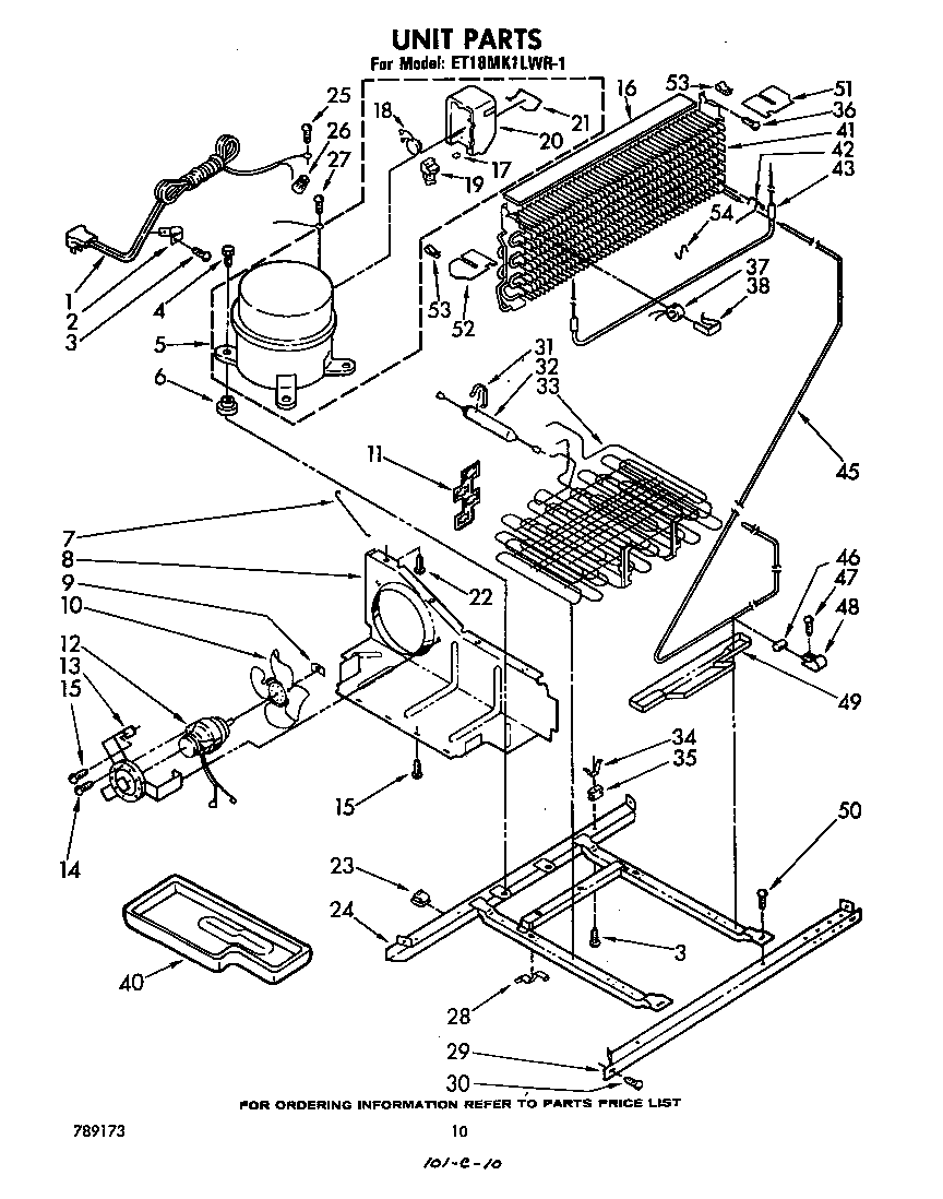 Whirlpool ET18MK1LWR1 unit diagram