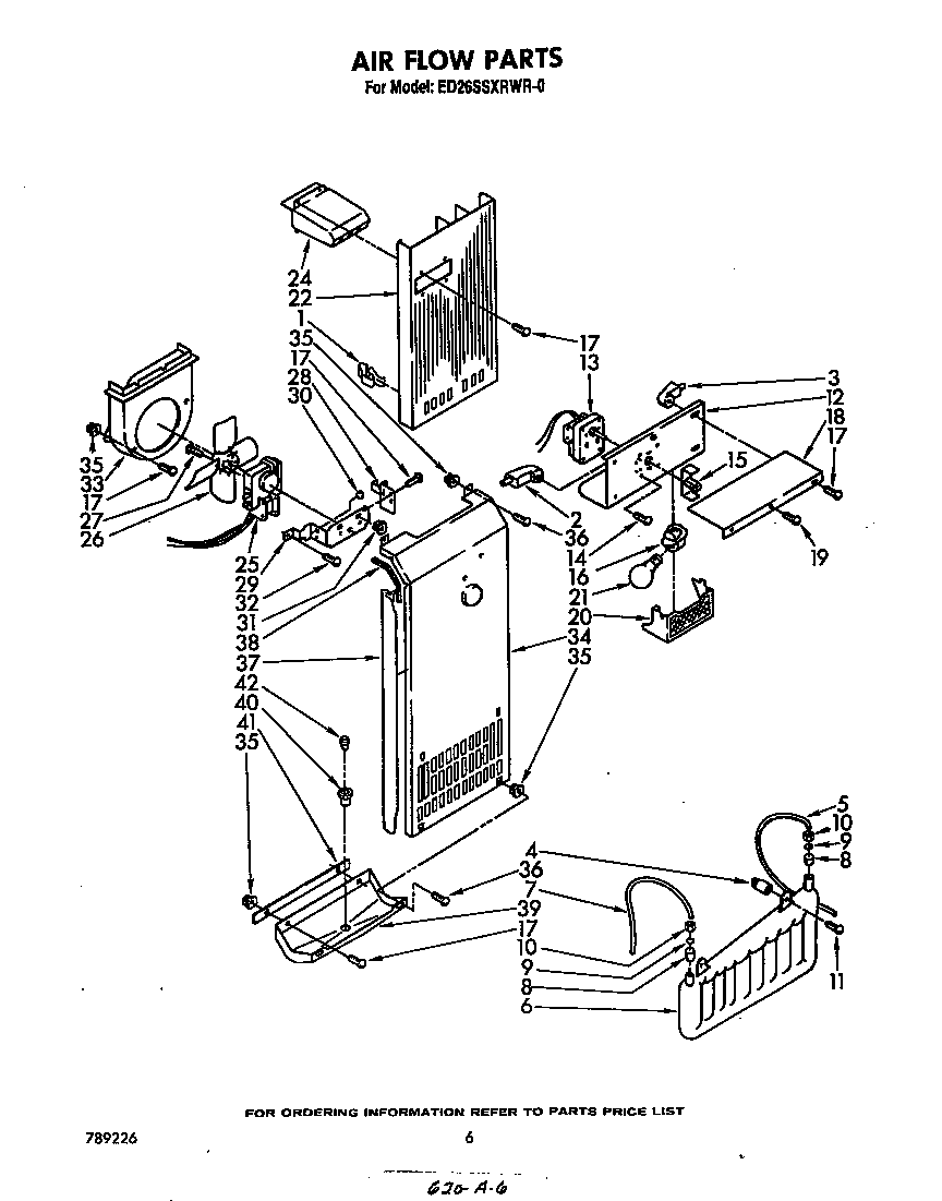 Whirlpool ED26SSXRWR0 airflow diagram