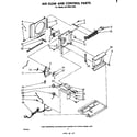 Whirlpool ACP602XP0 air flow and control parts diagram