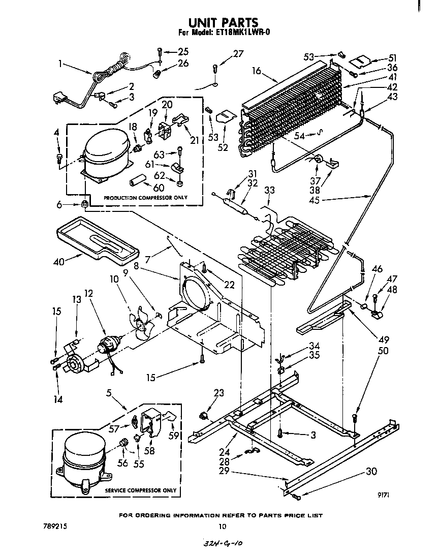 Whirlpool ET18MK1LWR0 unit diagram