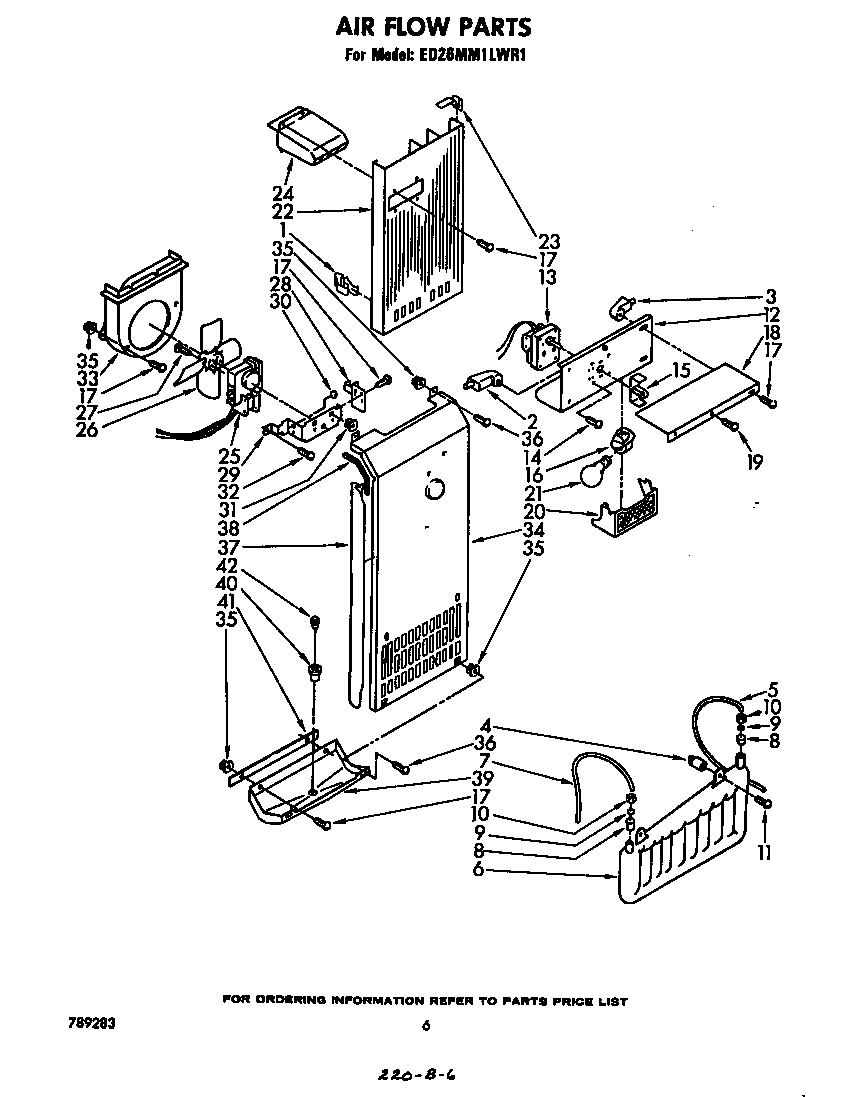 Whirlpool ED26MM1LWR1 airflow diagram