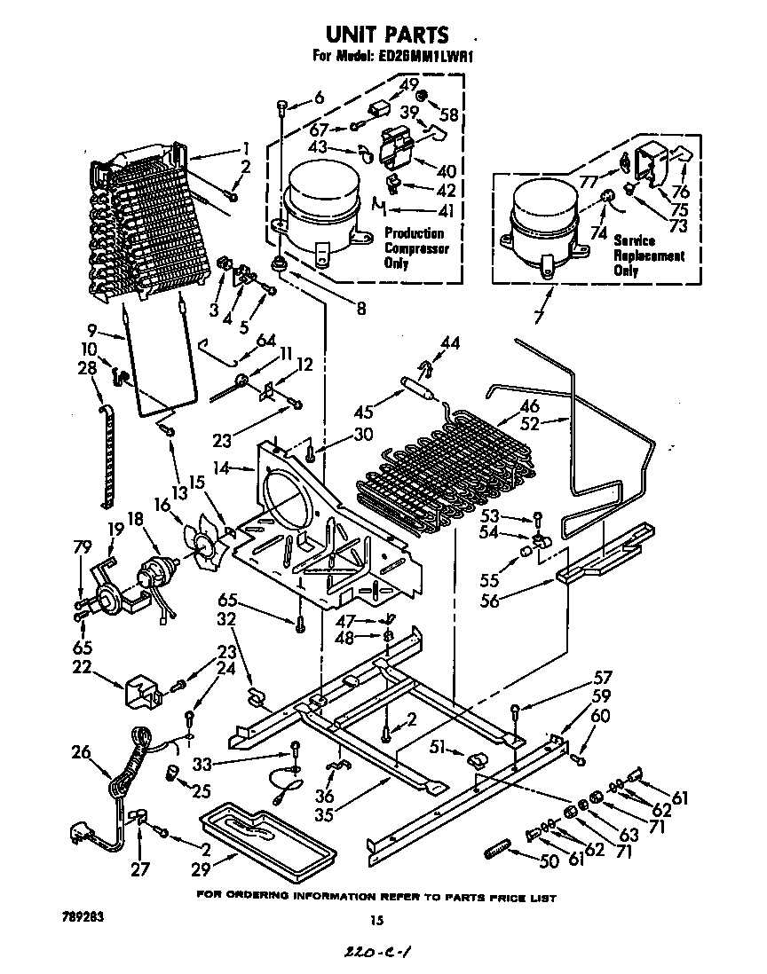 Whirlpool ED26MM1LWR1 unit diagram