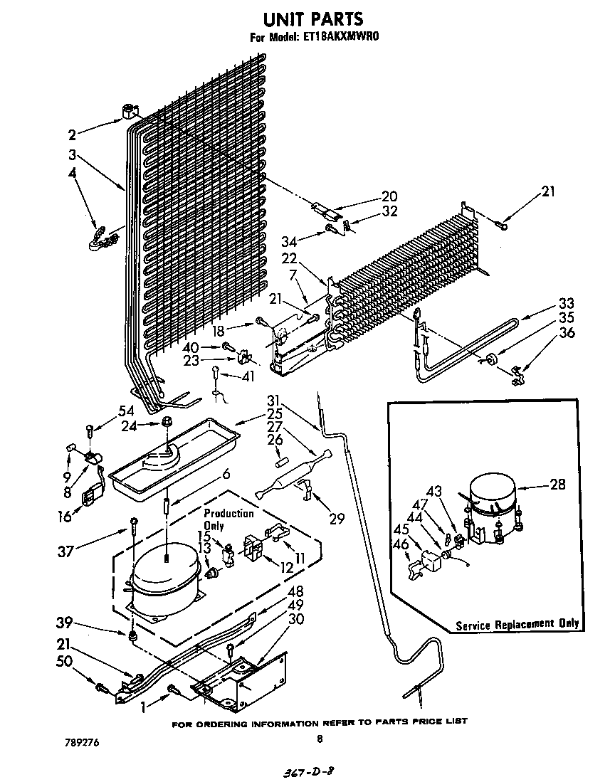 Whirlpool ET18AKXMWR0 unit diagram