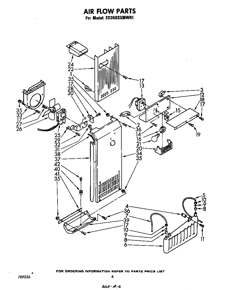 Whirlpool ED26SSXMWR1 air flow diagram
