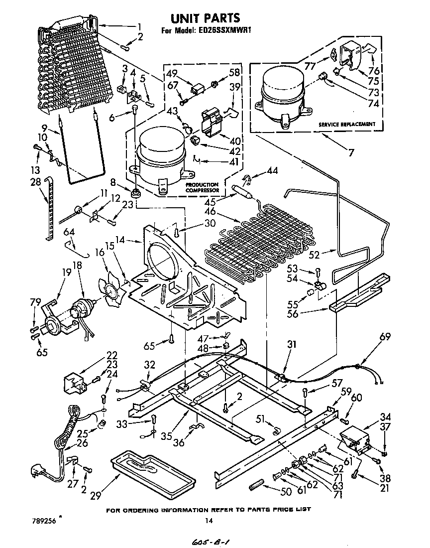 Whirlpool ED26SSXMWR1 unit diagram