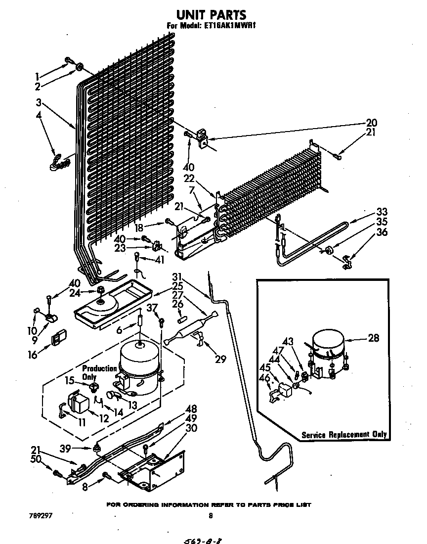 Whirlpool ET16AK1MWR1 unit diagram