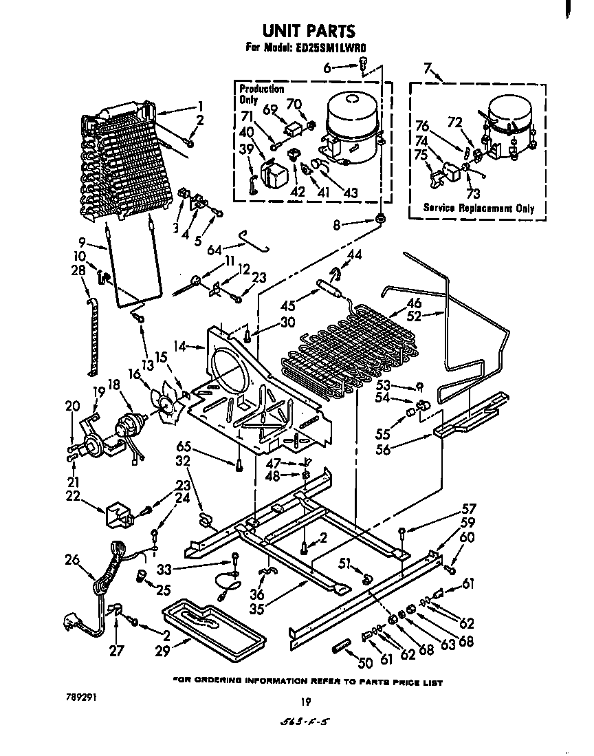 Whirlpool ED25SM1LWR0 unit diagram